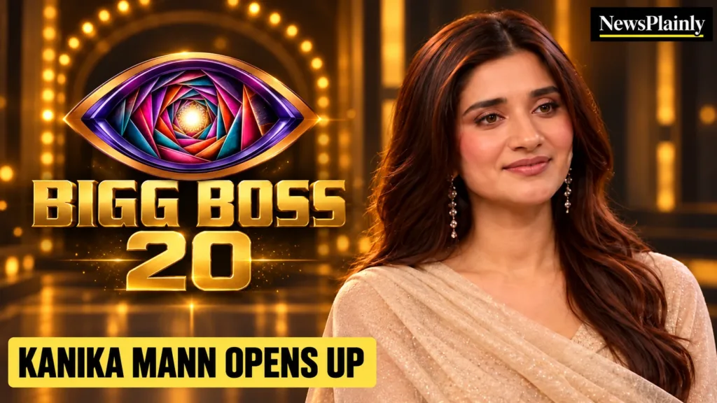 Kanika Mann Bigg Boss 20 Reality TV card: one silhouette on a dark stage