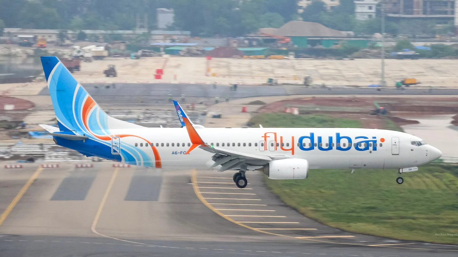 A flydubai Boeing 737 landing at Dhaka, file photo of the airline's fleet