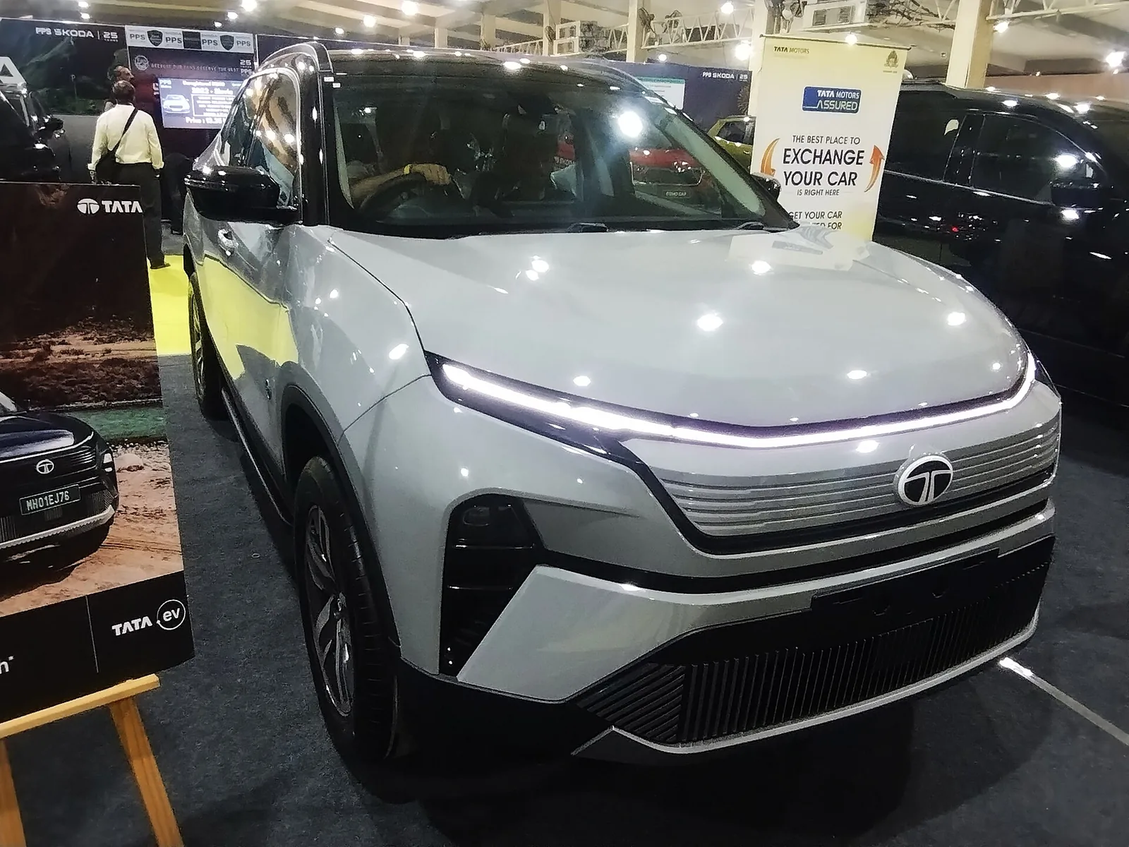 A Tata Motors Harrier EV at an auto show in Bangalore, 2025 file photo