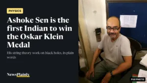 Ashoke Sen, winner of the Oskar Klein Medal, in a file photo