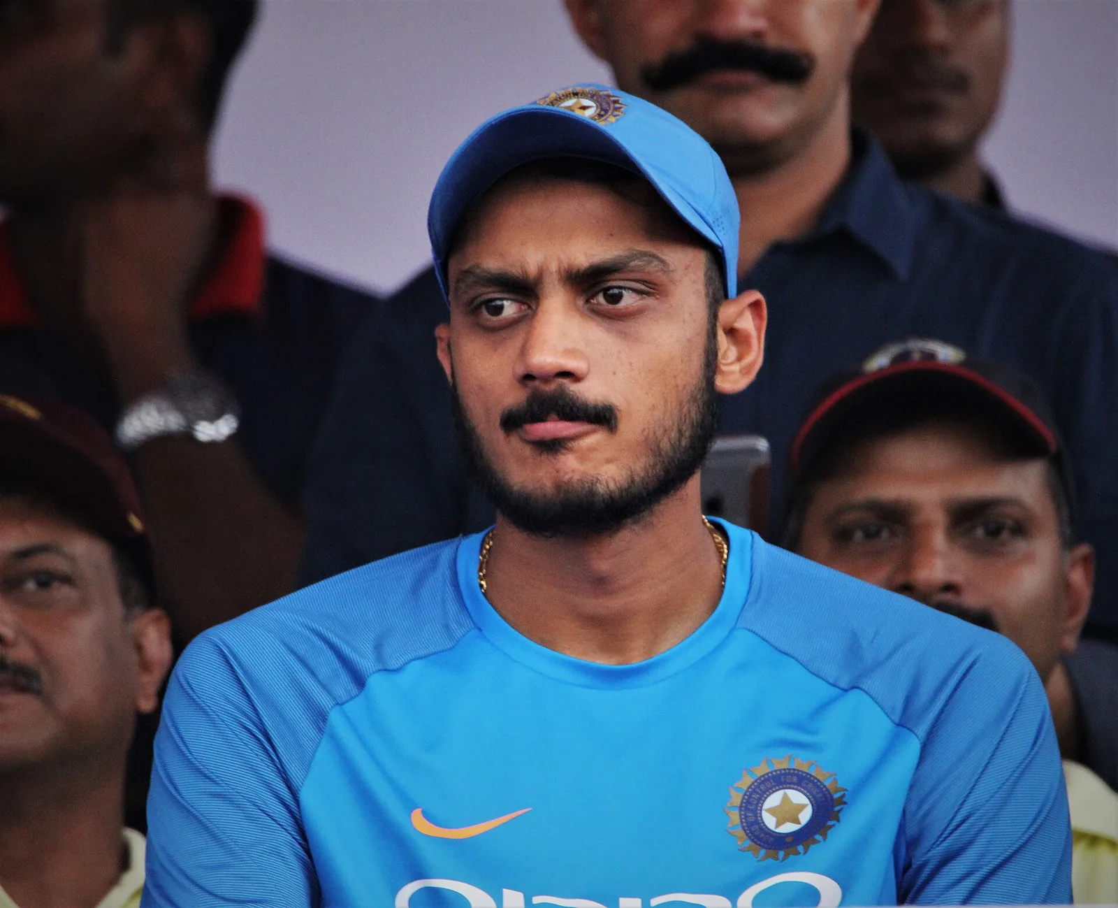 Axar Patel in India team kit, file photo; he took 1 for 36 in the 3rd T20I