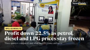 BPCL Q2 results: riders filling fuel at a Bharat Petroleum pump near Nagpur
