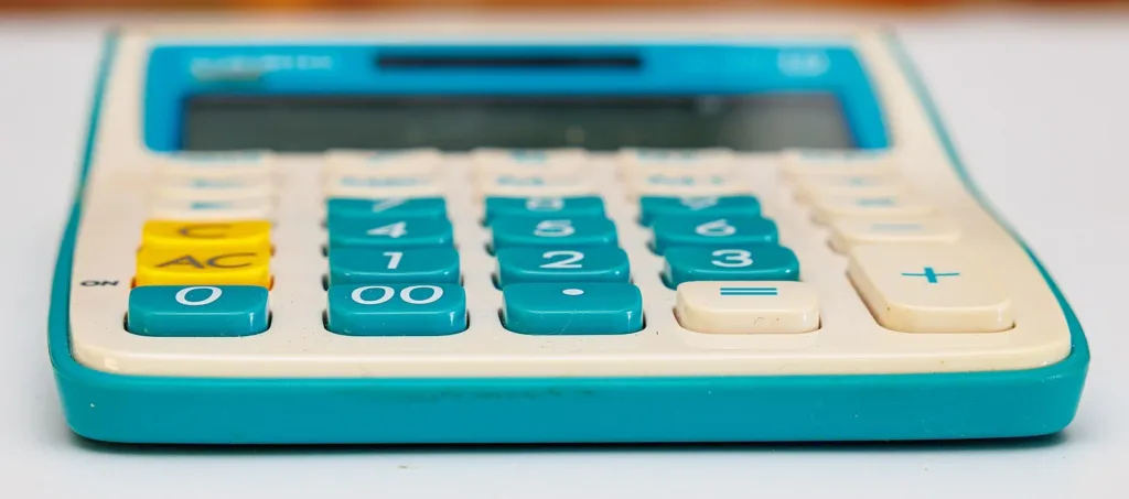 Calculator of the kind used by students, as the CA Inter result 2026 is declared