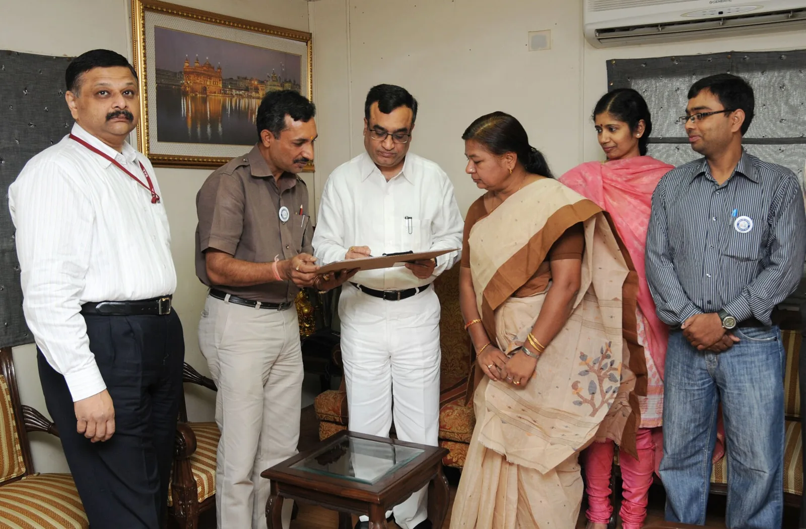 Census staff recording details of Ajay Maken for Census 2011 in New Delhi, April 2010 file photo