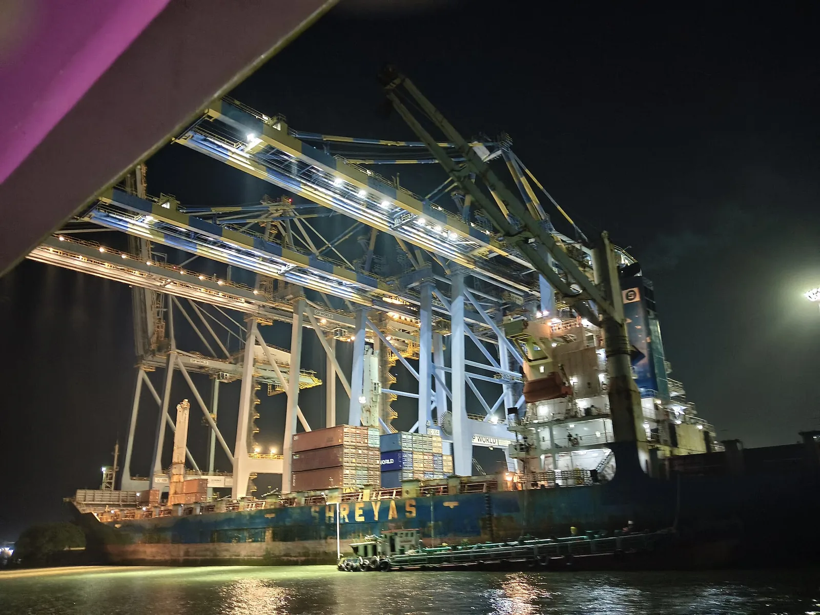 Container ship at the Vallarpadam terminal in Kochi, July 2025, as India Mexico trade talks begin