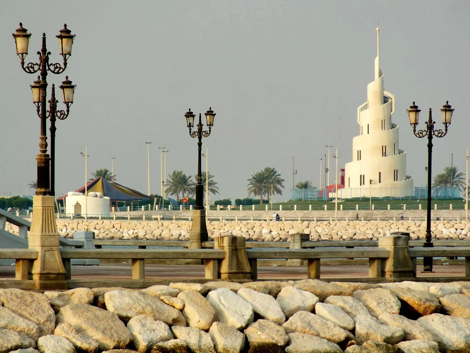 Dammam Corniche in Saudi Arabia, the city whose airport was attacked on 21 October