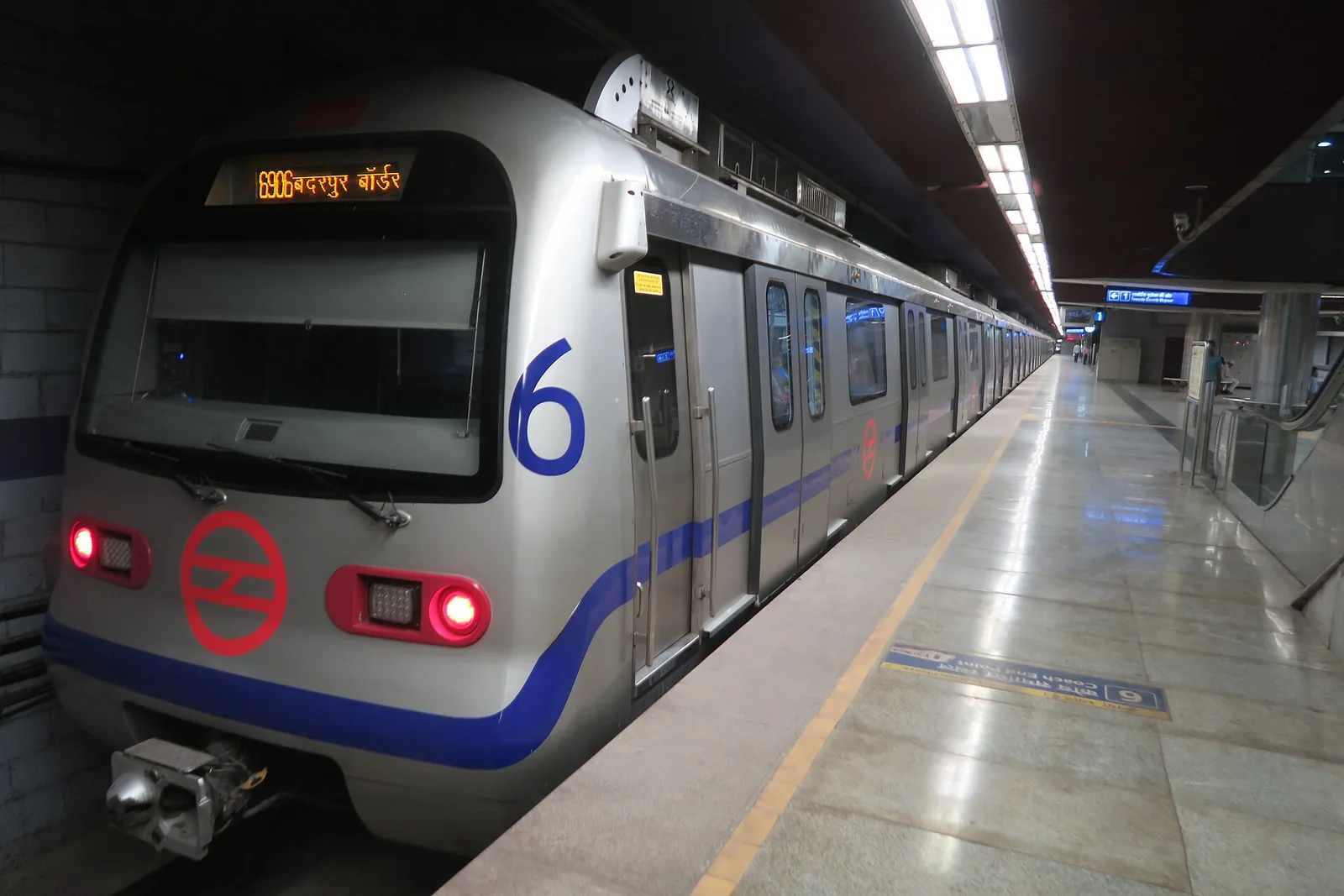 Delhi Metro Violet Line train, the line serving JLN Stadium station, file photo