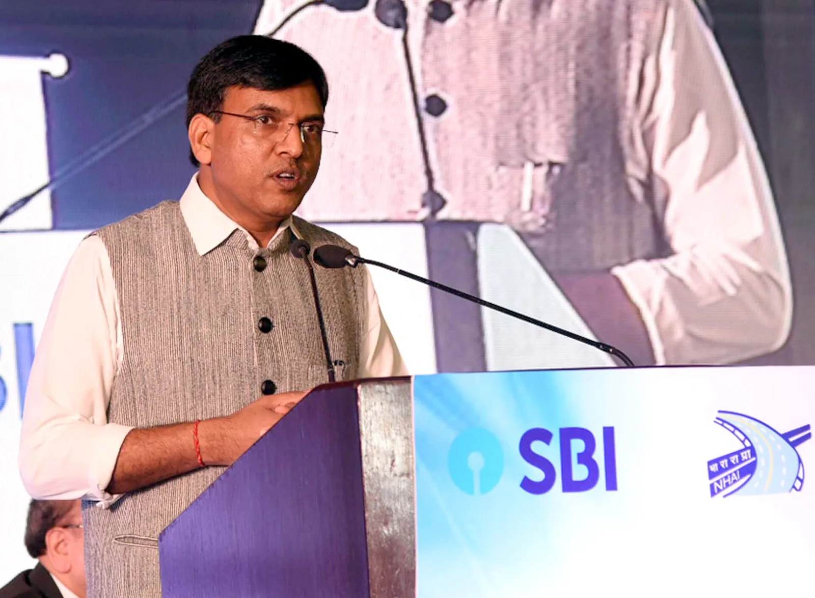 File photo of Labour Minister Mansukh Mandaviya, who chairs the social security board, speaking in 2018