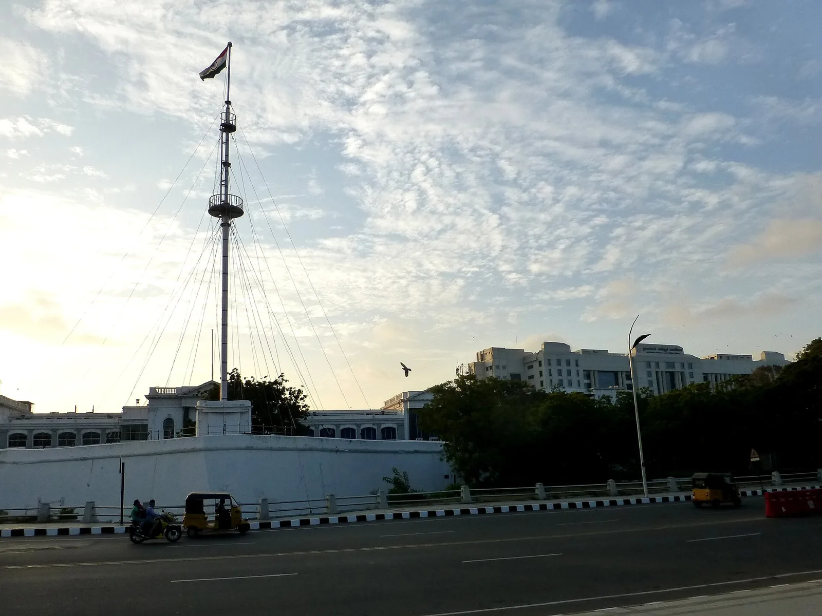 Flagstaff and walls of Fort St. George in Chennai, file photo