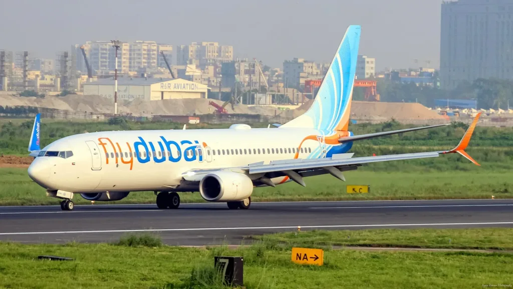 flydubai Boeing 737 on the runway at Dhaka, file photo; Smit Machchhar flew for flydubai