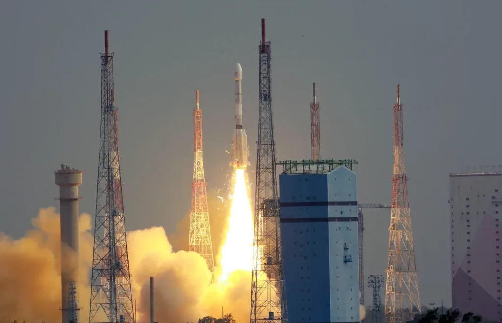 GSLV-F16 lifting off from Sriharikota on 30 July 2025, file photo before the NVS-03 launch