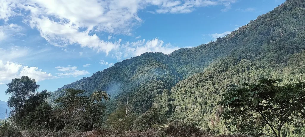 Hills around Pasighat in East Siang, site of the Siang dam protest