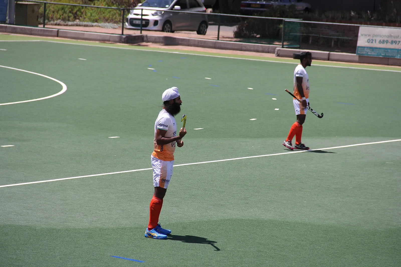 Indian men's hockey players on the pitch during a January 2024 friendly, file photo