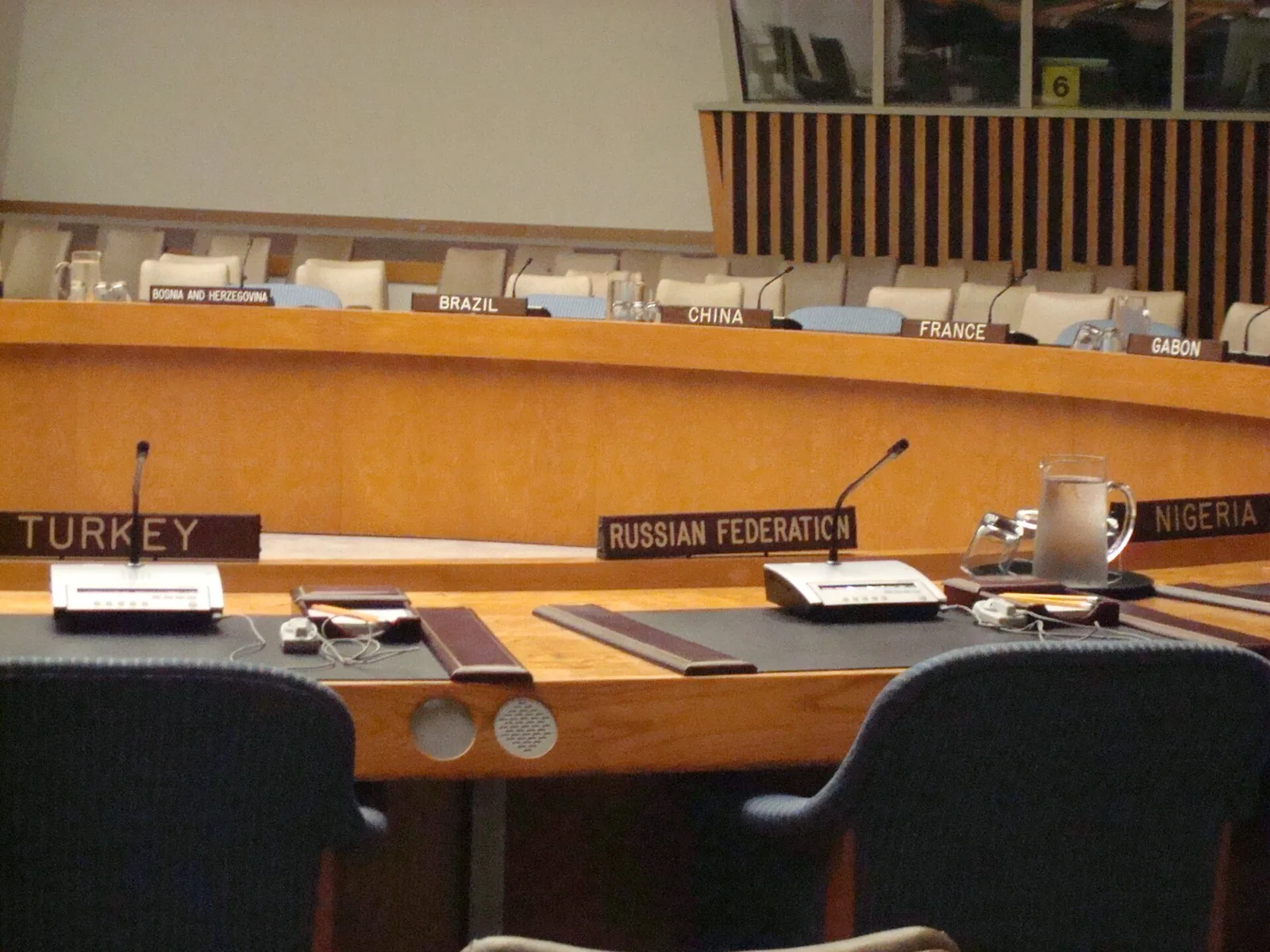 Inside the UN Security Council chamber, which listed the Dawood Ibrahim D-Company leader in 2003
