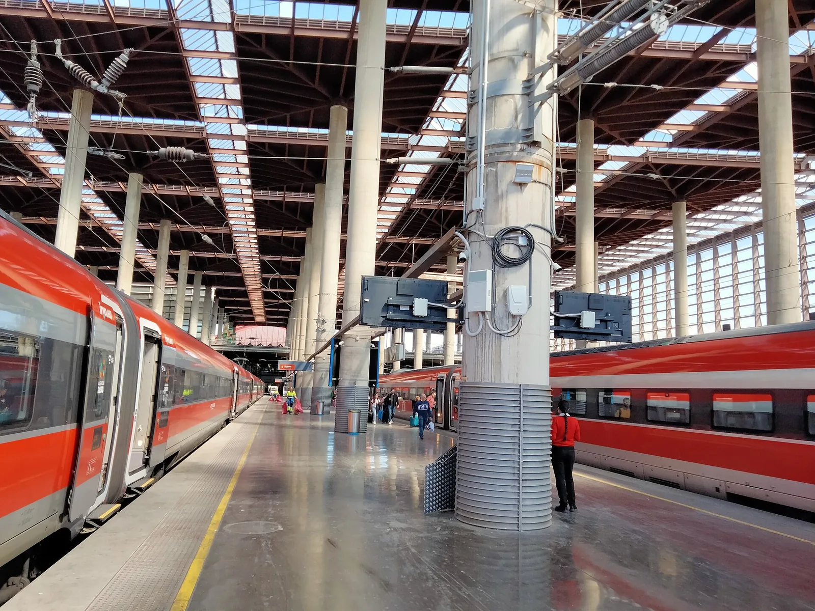 Iryo trains at Madrid Puerta de Atocha station, 2024 file photo, Spain train crash