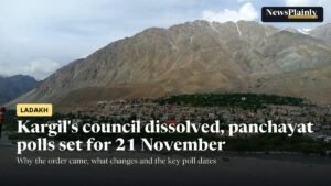 Kargil town in Ladakh, seat of the dissolved Kargil hill council