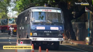 Kerala police van on a Kochi road, file photo for Kochi police commissioner story
