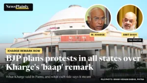 Kharge baap remark row: file photos of Mallikarjun Kharge and Amit Shah over Bihar Vidhan Sabha, Patna