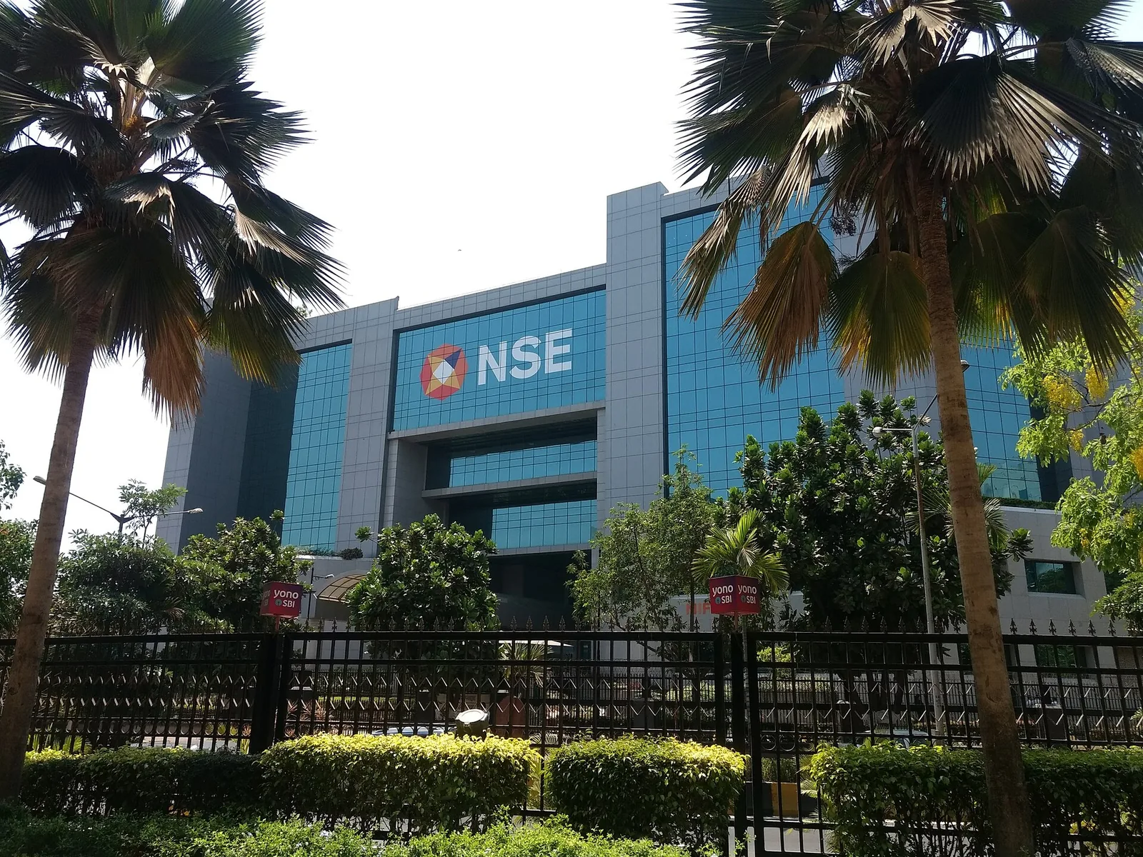National Stock Exchange building in Mumbai ahead of the Jio IPO allotment
