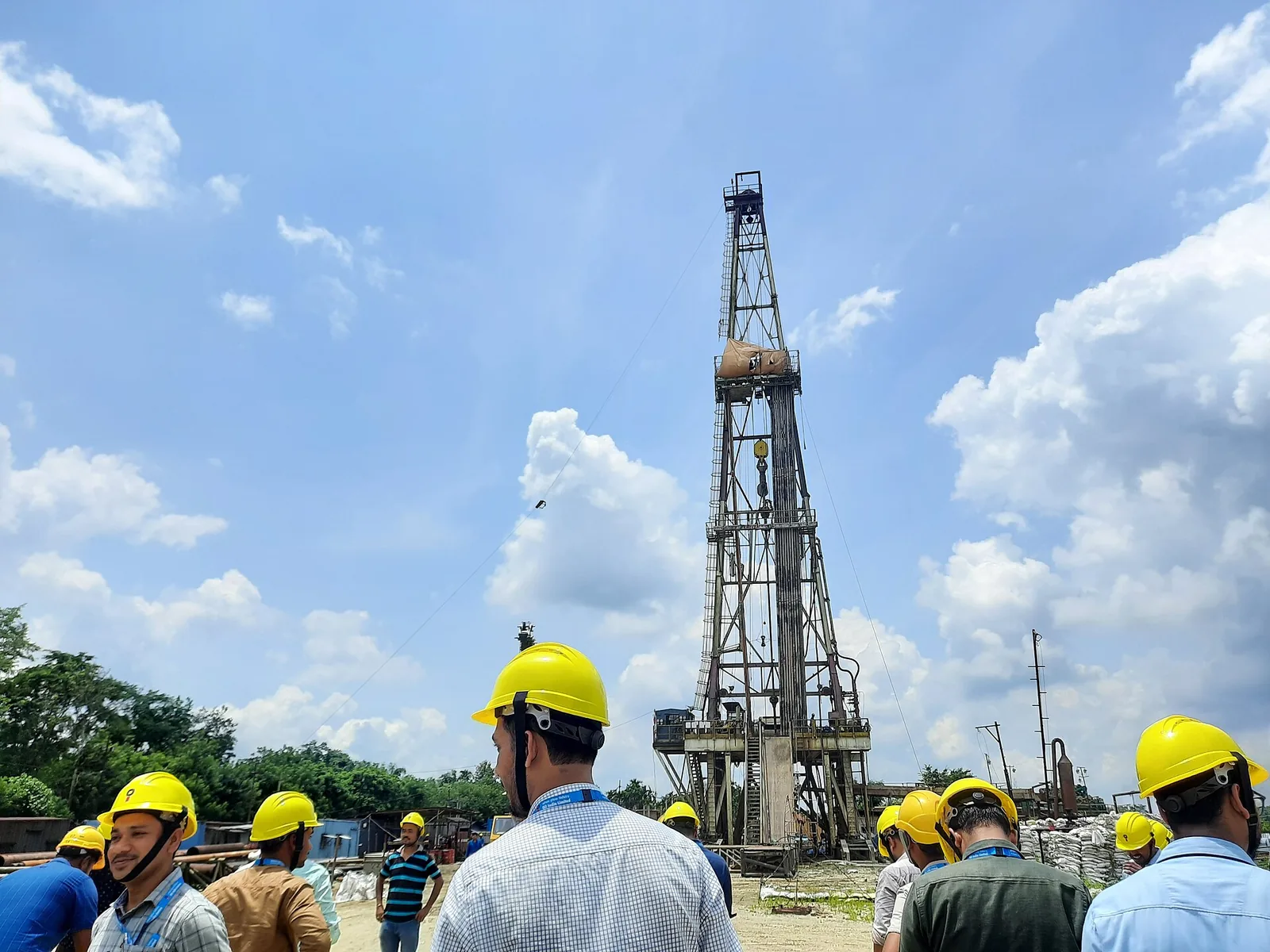 Oil India drilling rig at Makum in Assam, the company behind the Oil India gas discovery
