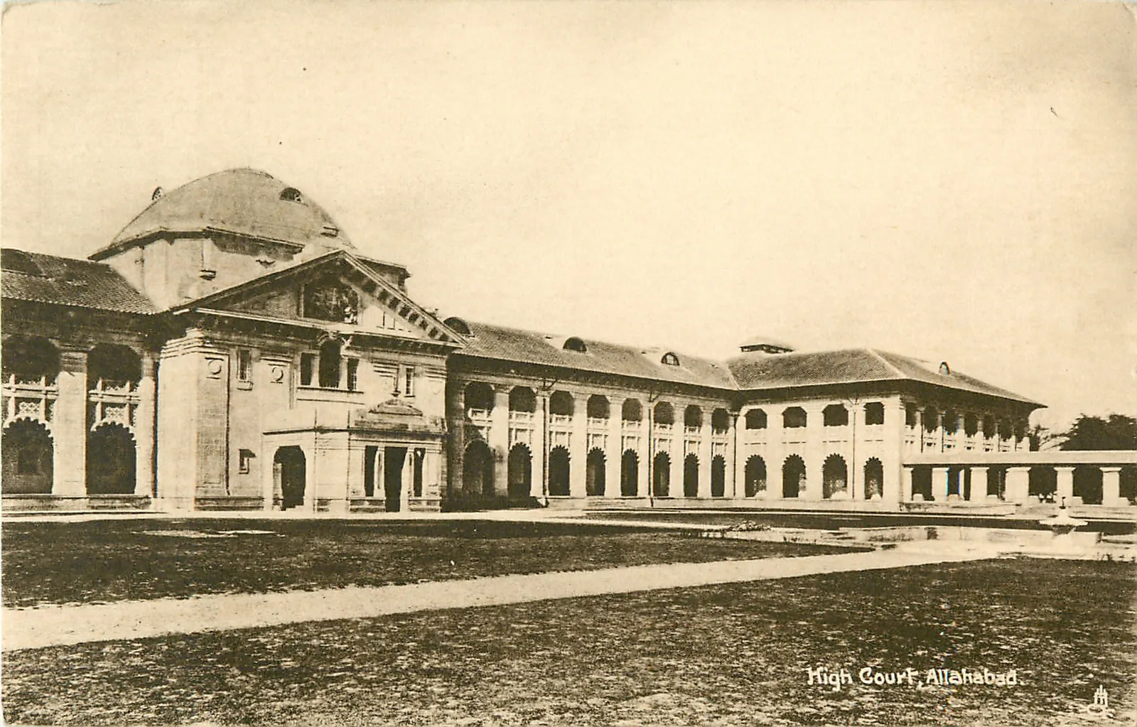 Old postcard photograph of the Allahabad High Court, which would hear any appeal in the Rahul Gandhi defamation case