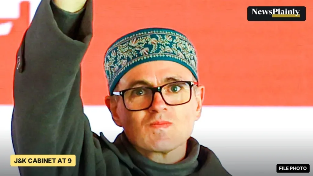 Omar Abdullah, Jammu and Kashmir Chief Minister, waving at an event, file photo; Omar Abdullah cabinet expanded