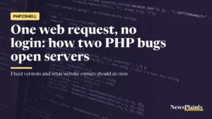 PHP code on an editor screen, the language hit by the PHP2Shell flaws