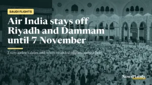 Pilgrims at the Masjid al-Haram in Makkah during the Saudi flight suspension