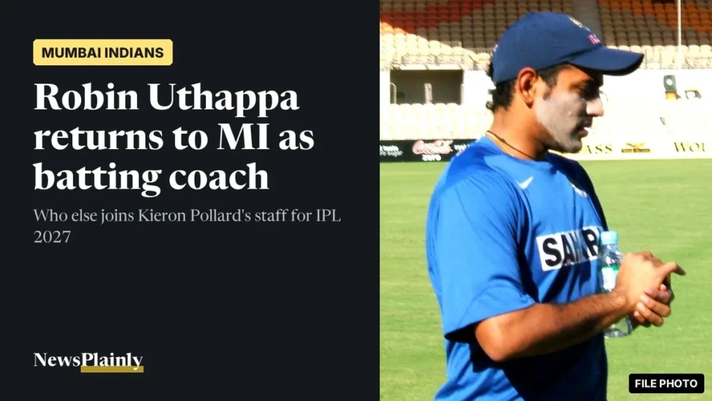 Robin Uthappa in India training kit at Adelaide Oval, 2008 file photo