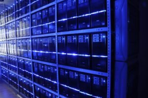 Rows of servers in a data centre, illustrating the eMudhra certificate keys flaw