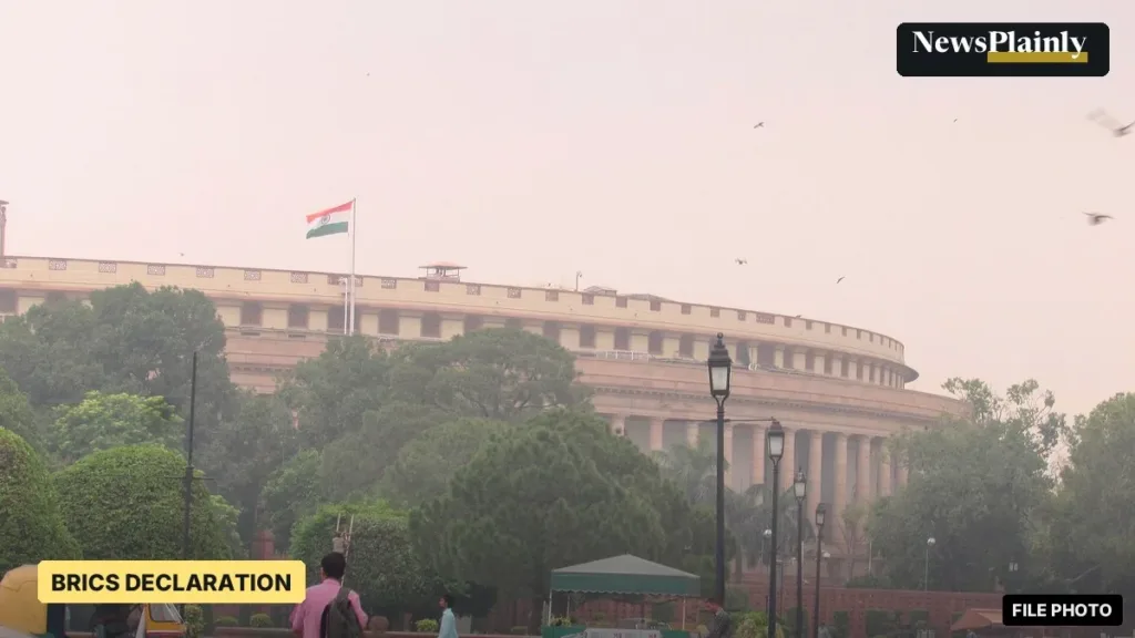 Samvidhan Sadan, the old Parliament House in New Delhi, where the BRICS parliamentary forum met, file photo