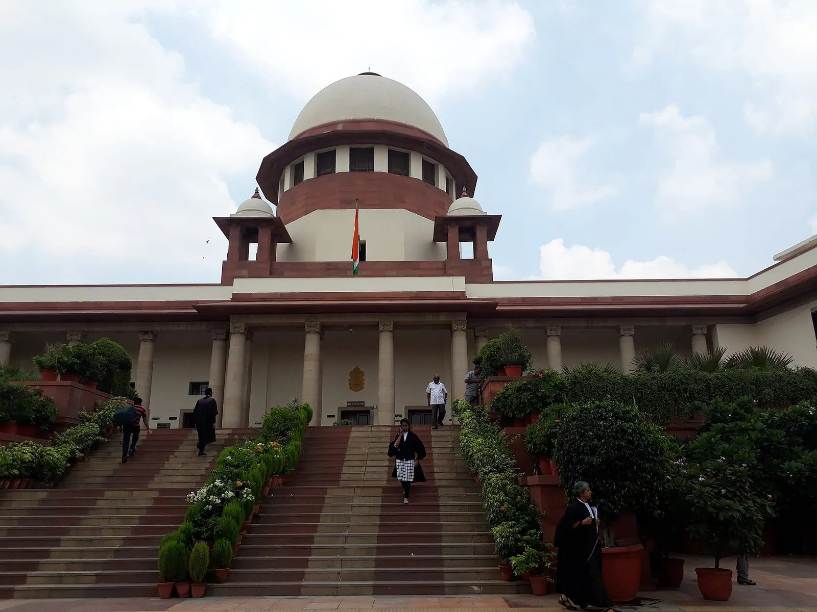 Steps and entrance of the Supreme Court of India in New Delhi