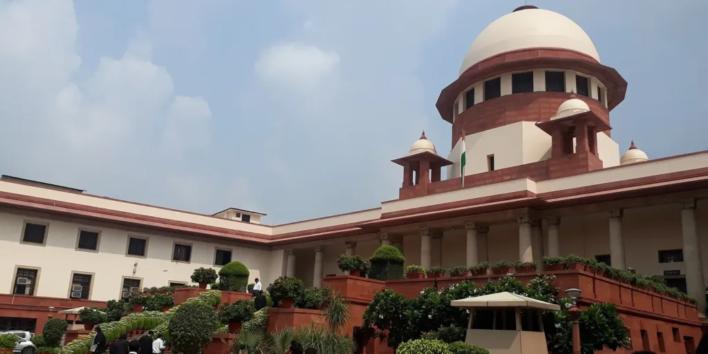 Supreme Court of India building in New Delhi, file photo, as Vande Mataram pleas are heard