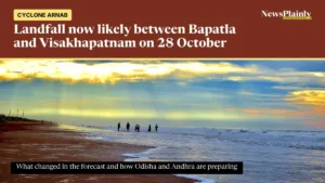 Suryalanka beach near Bapatla, where Cyclone Arnab may cross the Andhra coast