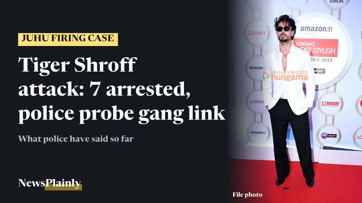 Tiger Shroff attack: news card with a file photo of Tiger Shroff