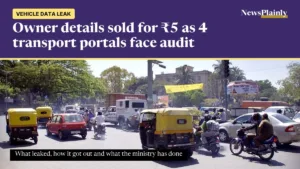 Traffic on an Indian city road, where vehicle data leak exposed owner details