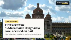 Vidhana Soudha in Bengaluru, seat of the Karnataka government, amid the Siddaramaiah sting video probe