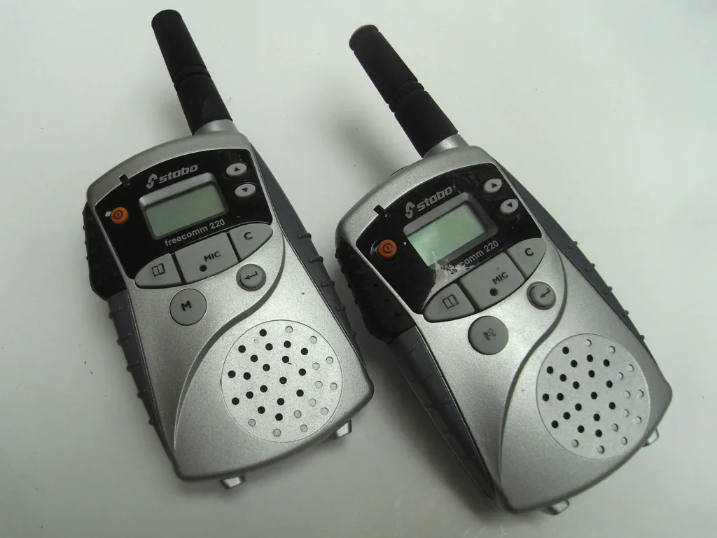 Walkie-talkie listings: two handheld two-way radios, file photo